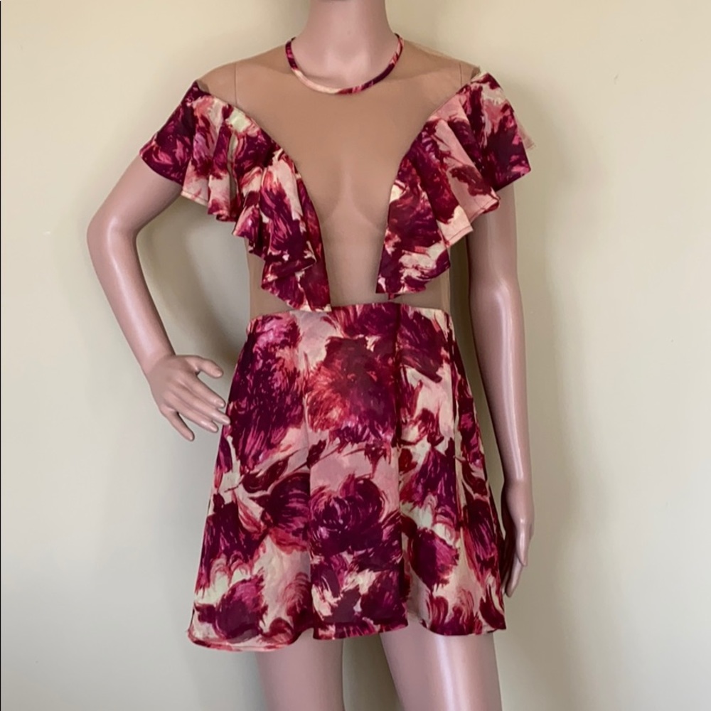 For Love & Lemons Wild Rose Ruffle Mini - Picture 2 of 8